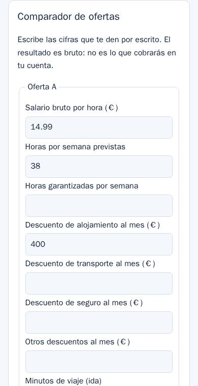 Captura de la demostración, con cifras inventadas para la imagen: Pack de Empleo